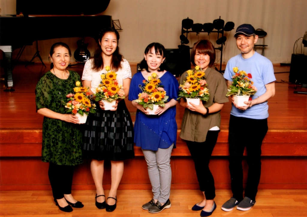 発表会に長町講師の超初期のお弟子さん方がお手伝いに来てくれました。